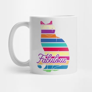 Colorful Cat Art Mug